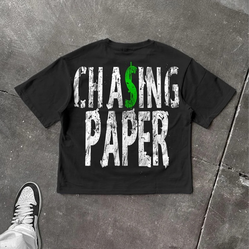 Chasing Paper Black Kids T-Shirt